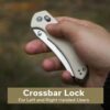 CIVIVI Sixgill C24050-2, 3.41" Nitro-V Blade, Ivory G10 Handle, Crossbar Lock