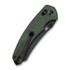 CIVIVI Sixgill C24050-3, 3.41" Black Stonewashed Nitro-V Blade, Green Canvas Micarta Handle, Crossbar Lock