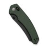 CIVIVI Sixgill C24050-3, 3.41" Black Stonewashed Nitro-V Blade, Green Canvas Micarta Handle, Crossbar Lock