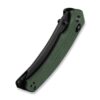 CIVIVI Sixgill C24050-3, 3.41" Black Stonewashed Nitro-V Blade, Green Canvas Micarta Handle, Crossbar Lock
