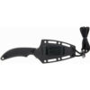 Schrade Delta Class Adder Fixed Blade 2.75" Satin AUS-10 Blade, Black Polymer Handles, Injection Moulded Pouch 1182521