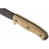 Ontario Knife Co. RAT 7 - 7.2" Powder Coated Carbon Steel Blade, Tan Micarta Handle, MOLLE Compatible Pouch - 8668