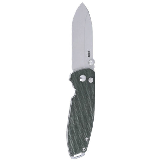 CRKT 2495GR Squid™ XM Button Lock - Green Micarta
