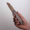 Vosteed Parallel A3505 - 2.90" S35VN Reverse Tanto Blade, Titanium Handle, Crossbar Lock