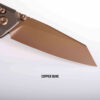 Vosteed Parallel A3505 - 2.90" S35VN Reverse Tanto Blade, Titanium Handle, Crossbar Lock