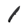 CIVIVI Praxis C803G - Black Coarse Micarta with Black Blade