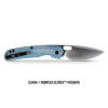 Vosteed Psyop - 3.32" Satin Elmax Blade, Norplex UltreX™ Micarta Handle, Top Liner Lock - A2214