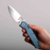 Vosteed Psyop - 3.32" Satin Elmax Blade, Norplex UltreX™ Micarta Handle, Top Liner Lock - A2214