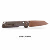 Vosteed Parallel A3505 - 2.90" S35VN Reverse Tanto Blade, Titanium Handle, Crossbar Lock