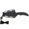 Schrade Delta Class Adder Fixed Blade 2.75" Satin AUS-10 Blade, Black Polymer Handles, Injection Moulded Pouch 1182521