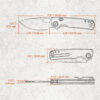 Vosteed Porcupine - Top Liner Lock (2.99" 14C28N Blade & G10 Handle) - A2606