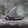 Vosteed Corsair - 3.25" Stonewash Nitro-V Blade, Black Micarta Handle, Crossbar Lock - CS29NWMK