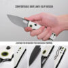 Vosteed Porcupine - Top Liner Lock (2.99" 14C28N Blade & G10 Handle) - A2606