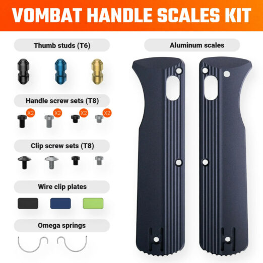 Vosteed Vombat Handle Scales Kit - X0136 (Blue)
