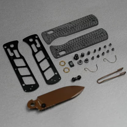 Vosteed Vombat W0107 Handle Scales Kits - Black Carbon Fibre