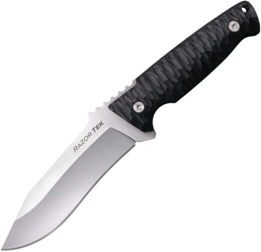 Cold Steel Razor Tek 5” FX-5RZR - Satin Recurve Fixed Blade - Black GFN