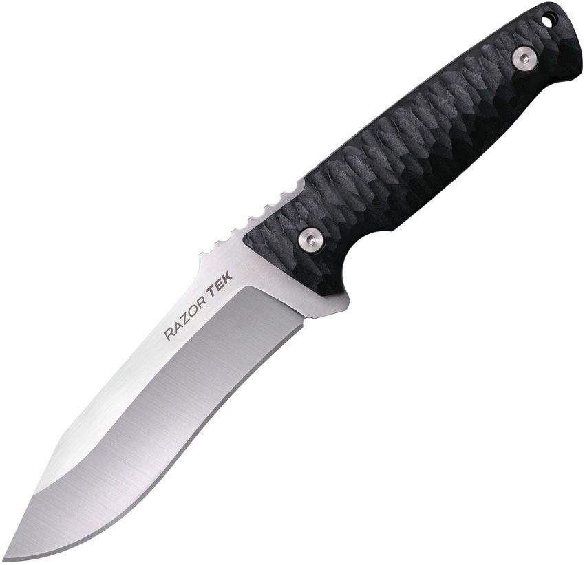 Cold Steel Razor Tek 5” FX-5RZR - Satin Recurve Fixed Blade - Black GFN