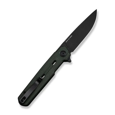 CIVIVI Navo Flipper C25015A-2, Green Canvas Micarta Handle, 3.25