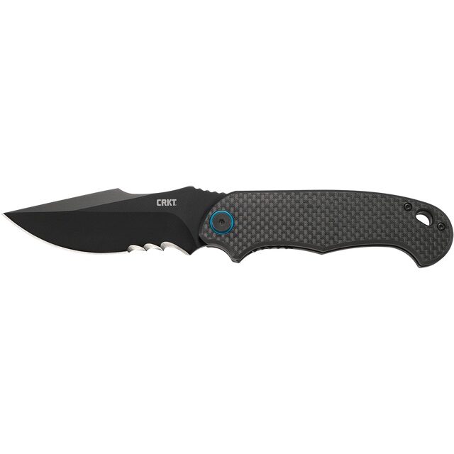 CRKT 7920K P.S.D.™ (Particle. Separation. Device.) - Carbon Fiber G10 Handle with Black Steel