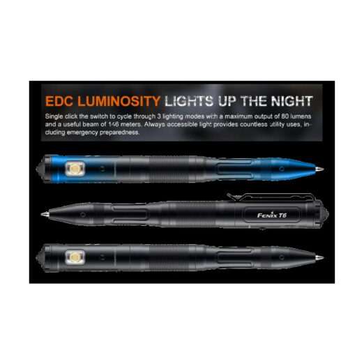 Fenix T6 Tactical Rechargeable Penlight - Blue
