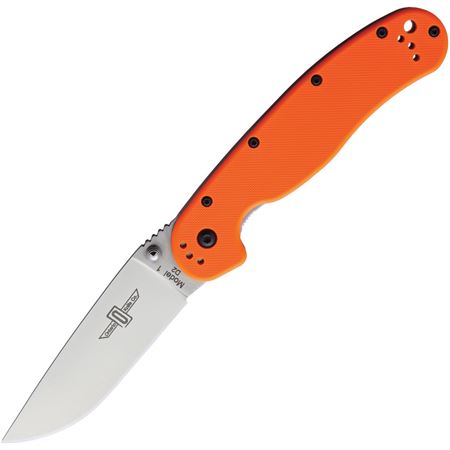Ontario Knife Co. RAT 1 Linerlock D2 Folding Knife Orange Handle - ON8867OR