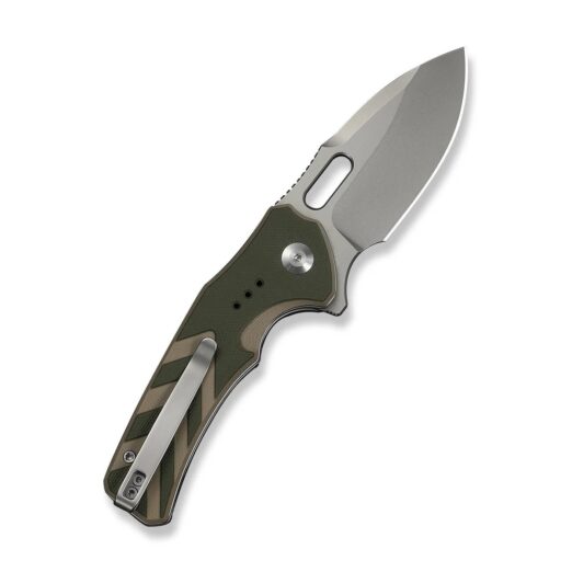 CIVIVI Vexron Flipper & Thumb Hole & Button Lock C24066-2, G10 Handle 2.98″ with 14C28N Blade